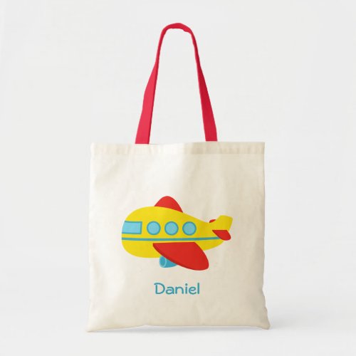 Cute and Colourful Passenger Aeroplane Tote Bag