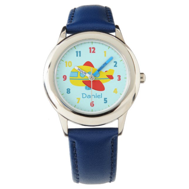 Cute and Colourful Passenger Aeroplane Watch (Front)