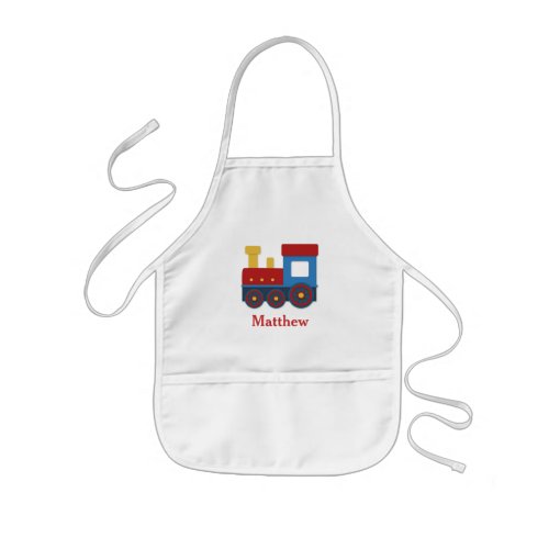 Cute and Colourful Train for Boys Kids Apron