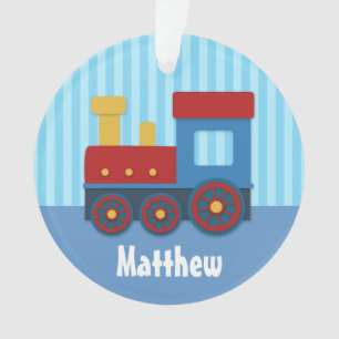 Cute and Colourful Train for Boys Ornament