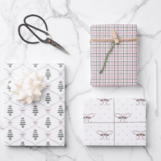 Cute and Cozy Holiday Wrap Set Wrapping Paper Sheets