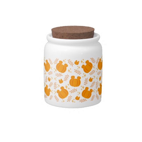 Cute and cozy pumpkin patch candy jar