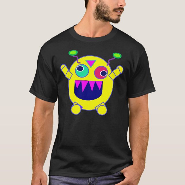 cute and crazy monsters T-Shirt (Front)