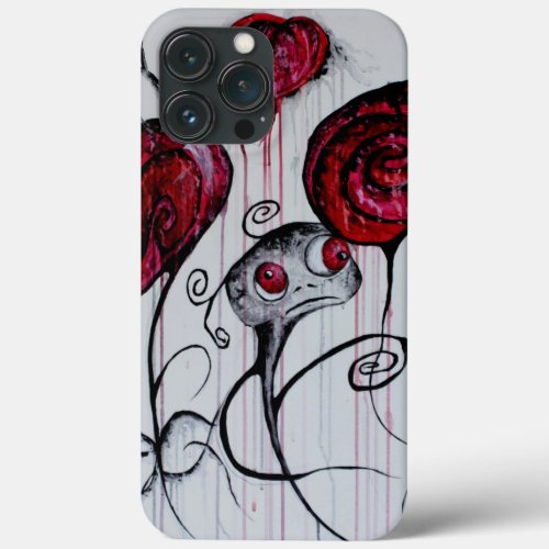 Cute and Creepy Creature Whimsical Goth Horror Art iPhone 13 Pro Max Case