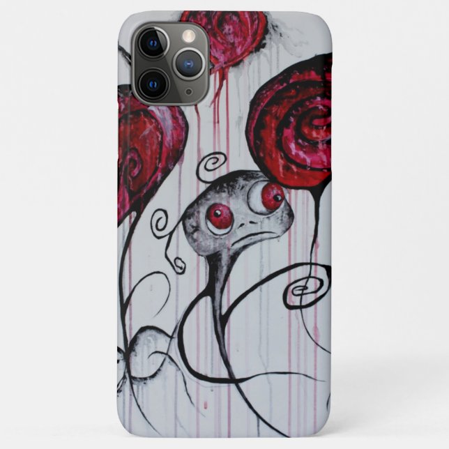 Cute and Creepy Creature Whimsical Goth Horror Art Case-Mate iPhone Case (Back)