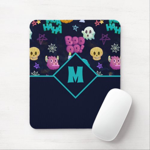 CUTE AND CREEPY HALLOWEEN  MOUSE PAD