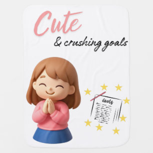Cute and Crushing Goals Baby Blanket