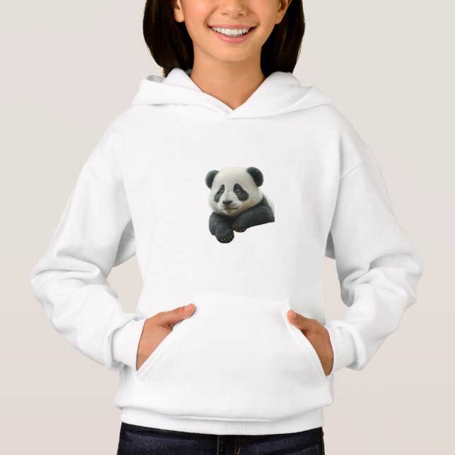 cute and cuddly baby panda hoodie (Front)