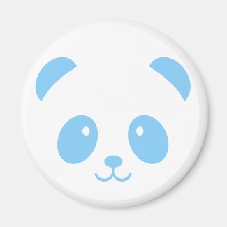 Cute and Cuddly Blue Panda Magnet