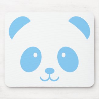 Cute and Cuddly Blue Panda Mousepad
