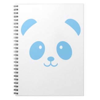 Cute and Cuddly Blue Panda Notebook
