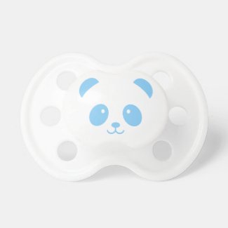 Cute and Cuddly Blue Panda Pacifier