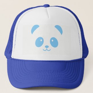 Cute and Cuddly Blue Panda Trucker Hat