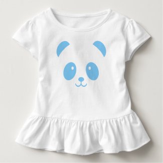Cute and Cuddly Blue Ruffle Tee