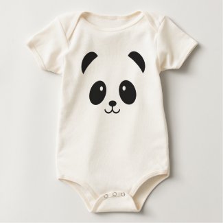 Cute and Cuddly Panda Baby Bodysuit
