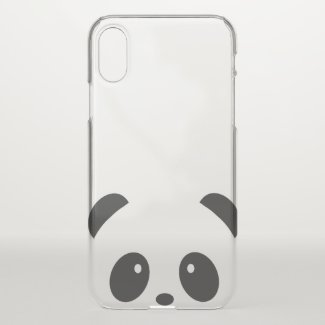 Cute and Cuddly Panda iPhone X Deflector Case