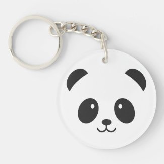 Cute and Cuddly Panda Keychain