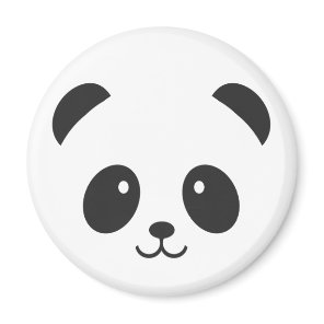 Cute and Cuddly Panda Magnet