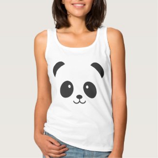 Cute and Cuddly Panda Tank Top