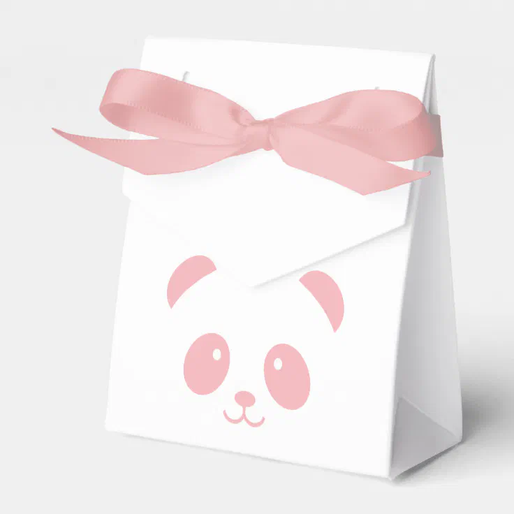 Cute and Cuddly Pink Panda Favor box | Zazzle