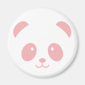 Cute and Cuddly Pink Panda Magnet