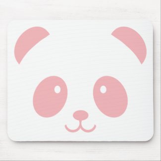 Cute and Cuddly Pink Panda Mousepad