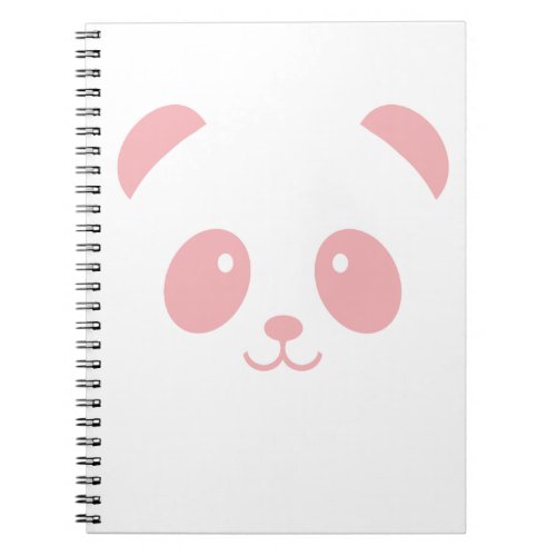 Cute and Cuddly Pink Panda Notebook