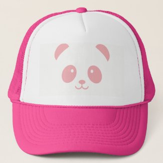 Cute and Cuddly Pink Panda Trucker Hat