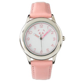 Cute and Cuddly Pink Panda Wristwatch