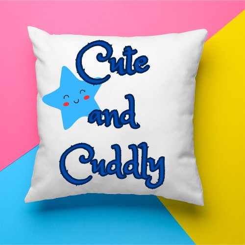 Cute and Cuddly Throw Pillow