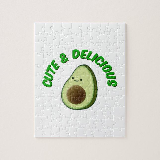 Cute And Delicious Avocado Jigsaw Puzzle (Vertical)