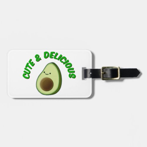 Cute And Delicious Avocado Luggage Tag