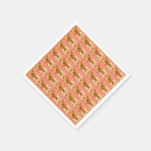 Cute and Elegant Lily Flower Photo Designed Napkins