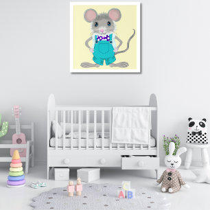 Cute and elegant little mouse acrylic print