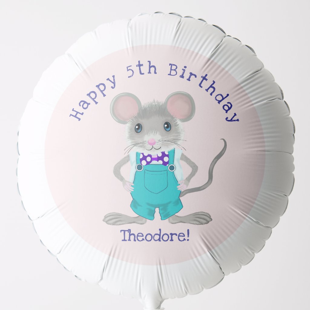 Cute and elegant little mouse custom Birthday