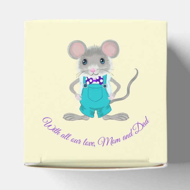 Cute and elegant little mouse favor boxes (Top)