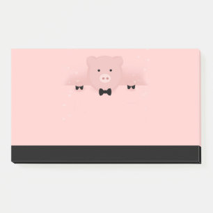 Cute and Fancy Pink Pig Post-it Notes