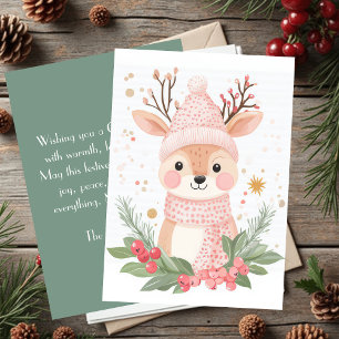 Cute and festive Holiday Greeting Card