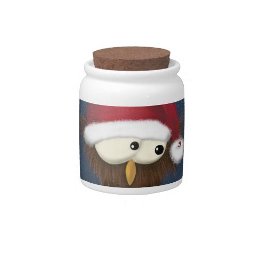 Cute and Festive Owl Candy Jar