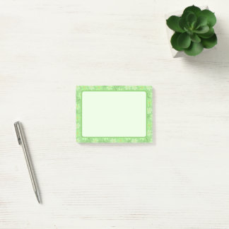 Cute and Floral Green Petal Post It Notes