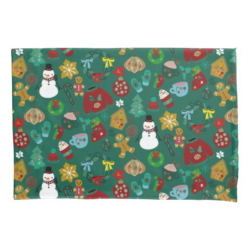 Cute and fun Christmas motifs  Pillow Case