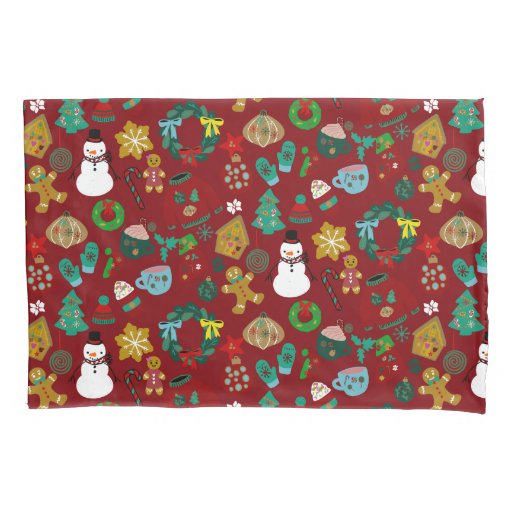 Cute and fun Christmas motifs  Pillow Case