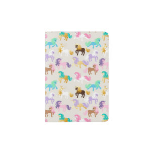 Cute and Fun Colorful Unicorn Pattern Passport Holder