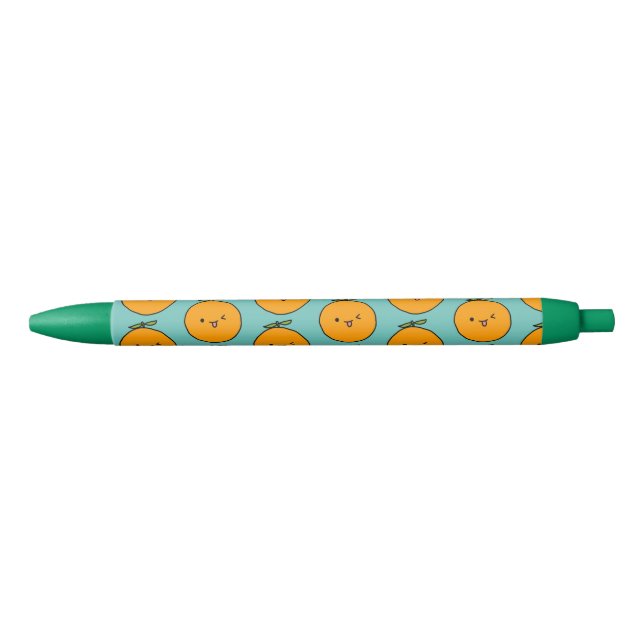 Cute and Fun Kawaii Orange Writing Pen (Front)