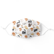 Cute and Fun Kittens and Cats Pattern Adult Cloth Face Mask