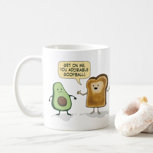 Cute and Funny Avocado Toast  Coffee Mug