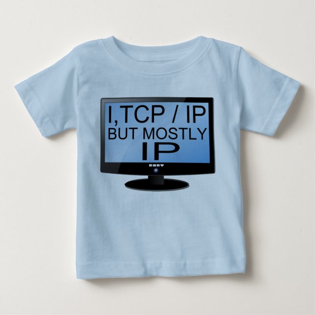 Cute and Funny Baby Geek Infant T-Shirt (Front)
