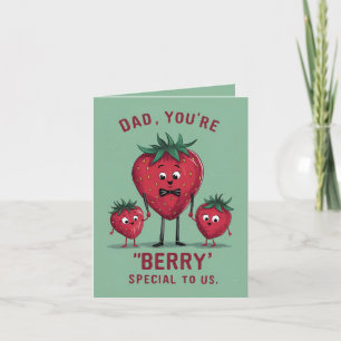 Cute and Funny Berry Special Father's Day Card