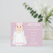 Cute and funny bridal shower invitation (Standing Front)