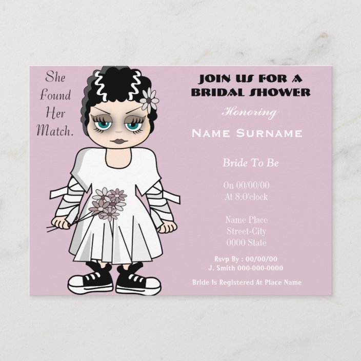 Cute And Funny Bridal Shower Invitation 2103